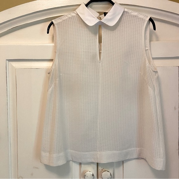 Sleeveless French Connection Blouse with Peter Pan Collar - Picture 6 of 6